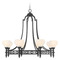 Savoy House Savoy House Lighting Allston Matte Black Chandelier 1-1605-8-89