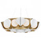 Minka Lavery Minka Lavery Flare Sand White & Legacy Brass Pendant Light with Globe Shade 3779-893