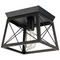 Progress Lighting Progress Lighting Briarwood Textured Black & Rustic Ceruse Black Flushmount Light P350022-031