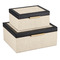 Currey and Company Lighting Currey and Company Deanna Ivory & Black & Light Antique Brass & Beige Box 1200-0668