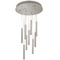 AFX Lighting Afx Lighting Eli Satin Nickel LED Multi-Light Pendant with Cylindrical Shade ELIP01L30UDSNRND9