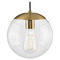 Progress Lighting Progress Lighting Atwell Brushed Bronze Mini-Pendant Light with Globe Shade P500309-109