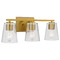 Progress Lighting Progress Lighting Vertex Brushed Gold Bathroom Light P300459-191