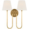 Visual Comfort Signature Collection Cosima Antique Brass Large Chandelier CHD2396AB-L
