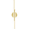 AFX Lighting Afx Lighting Ella Satin Brass LED Vertical Bathroom Light ELAV2404L30D1SB