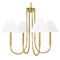 Visual Comfort Studio Collection Visual Comfort Studio Collection Drew & Jonathan Porteau Satin Brass Chandelier DJC1024SB