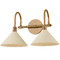Troy Lighting Troy Lighting Jovani Patina Brass & Soft Sand LED Bathroom Light B1810-PBR/SSD