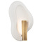 Troy Lighting Troy Lighting Chandler Mclellan Jura Patina Brass & Ceramic Rustic Shell LED Sconce B3915-PBR/CRH