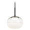 Matteo Lighting Matteo Lighting Jayce Matte Black LED Mini-Pendant Light with Bowl / Dome Shade C60501MBWH