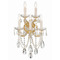 Crystorama Lighting Crystorama Lighting Maria Theresa Gold Sconce 4425-GD-CL-SAQ