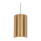 AFX Lighting Afx Lighting Tyke Satin Brass Mini-Pendant Light with Cylindrical Shade TYKP04MBSB