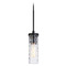 Matteo Lighting Matteo Lighting Weaver Black Mini-Pendant Light with Cylindrical Shade C32101BK