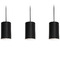 AFX Lighting Afx Lighting Tyke Black Multi-Light Pendant with Cylindrical Shade TYKP04MBBKLNR3