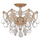 Crystorama Lighting Crystorama Lighting Maria Theresa Gold Semi-Flushmount Light 4430-GD-CL-S