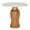 Currey and Company Lighting Currey and Company Tassel Morel Brown / Natural / Brushed Brass Accent Table 3000-0335