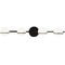 Justice Design Group Justice Design Centric 4-Light Bath Bar Black Opal FSN-4164-OPAL-MBLK