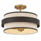 Minka Lavery Minka Lavery Tom Wright Harbor Wrap Dark Bronze & Painted Legacy Brass Semi-Flushmount Light 3685-886