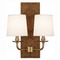 Robert Abbey Lighting Robert Abbey Lighting Williamsburg Lightfoot Wall Sconce with Fondine Fabric Shades 1030