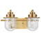 Progress Lighting Progress Lighting Northlake Vintage Brass Bathroom Light P300435-163