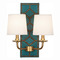 Robert Abbey Lighting Robert Abbey Lighting Williamsburg Lightfoot Wall Sconce with Fondine Fabric Shades 1033