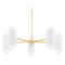 Mitzi by Hudson Valley Mitzi Leigh Aged Brass 10-Light Chandelier White H484810-AGB/SWH