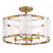 Minka Lavery Minka Lavery Tom Wright Veil Legacy Brass Semi-Flushmount Light 3635-732