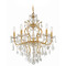 Crystorama Lighting Crystorama Lighting Filmore Antique Gold Crystal Chandelier 4455-GA-CL-S