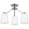 Progress Lighting Progress Lighting Vertex Brushed Nickel Semi-Flushmount Light P400342-009
