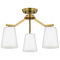 Progress Lighting Progress Lighting Vertex Brushed Gold Semi-Flushmount Light P400342-191