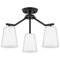 Progress Lighting Progress Lighting Vertex Matte Black Semi-Flushmount Light P400342-31M