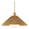 Troy Lighting Troy Lighting Woodside Patina Brass LED Pendant Light with Empire Shade F1422-PBR