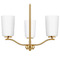 Progress Lighting Progress Lighting Adley Satin Brass Mini-Chandelier P400349-012