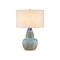 Currey and Company Lighting Catania Gourd Table Lamp in Antique Blue Drip by Currey & Company 6000-1054