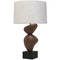 Troy Lighting Troy Lighting Lendark Bronze & Dark-Stained Mango LED Table Lamp with Drum Shade PTL5230-BRZ