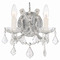 Crystorama Lighting Crystorama Lighting Maria Theresa Polished Chrome Sconce 4472-CH-CL-SAQ