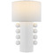 Visual Comfort Signature Collection Tiglia Cordless Tall Ceramic Table Lamp Plaster White KW3687PW-L-CL