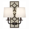 Robert Abbey Lighting Robert Abbey Lighting Williamsburg Lightfoot Wall Sconce with Fondine Fabric Shades Z1032
