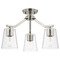 Progress Lighting Progress Lighting Vertex Brushed Nickel Semi-Flushmount Light P400340-009
