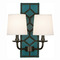 Robert Abbey Lighting Robert Abbey Lighting Williamsburg Lightfoot Wall Sconce with Fondine Fabric Shades Z1033