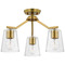 Progress Lighting Progress Lighting Vertex Brushed Gold Semi-Flushmount Light P400340-191