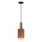 Maxim Lighting Maxim Scout 1-Light LED Mini-Pendant Weathered Wood and Tan Leather 10092WWDTN