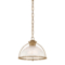 Troy Lighting Troy Lighting Glint Patina Brass LED Pendant Light with Bowl / Dome Shade F5414-PBR