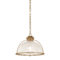 Troy Lighting Troy Lighting Glint Patina Brass LED Pendant Light with Bowl / Dome Shade F5416-PBR