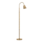 Troy Lighting Troy Lighting Wharf Patina Brass LED Arc Lamp with Bell Shade PFL1053-PBR