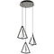 AFX Lighting Afx Lighting Gianna Black LED Multi-Light Pendant GNAP15L30D1BKRND3