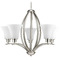 Progress Lighting Progress Lighting Joy 5-Light Brushed Nickel Chandelier P4490-09