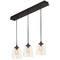 AFX Lighting Afx Lighting William Black Multi-Light Pendant with Bowl / Dome Shade WMMP08MBBKLNR3