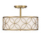 Savoy House Savoy House Lighting Warm Brass Semi-Flushmount Light 6-1953-4-322