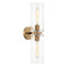Matteo Lighting Matteo Lighting Lincoln Aged Gold Brass Vertical Bathroom Light W32512AG