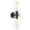 Matteo Lighting Matteo Lighting Lincoln Matte Black Vertical Bathroom Light W32512MB